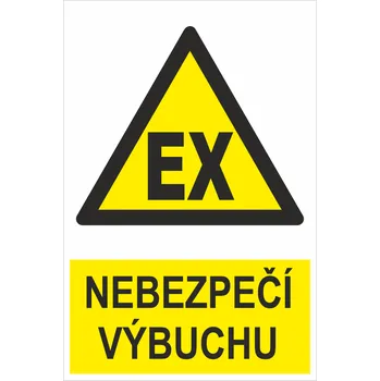 Značení Nebezpečí výbuchu - Ex plast 3 mm 600x400mm