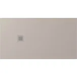 TRENECA vanička z litého mramoru s možností úpravy rozměru, 150x80cm, béžová mat