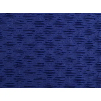 Úplet sportovní / plavkovina strukturovaná s průřezy, barva 5 modrá safírová