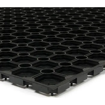 Rohožka Gumová venkovní vstupní rohož FLOMA Honeycomb - 40 x 60 x 1,6 cm (70604016) FLOMAT