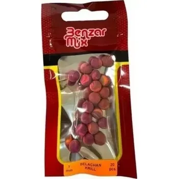 Boilies Benzar mix Instant bicolour pop up 7mm - Belachan Krill