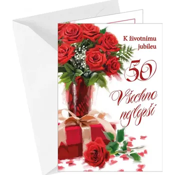 Argus 75-644c50 přání k 50. narozeninám