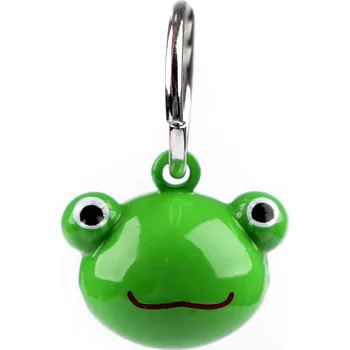 Náramek Přívěsek s rolničkou zvířátka, dýně, malé, 4 zelená žába
