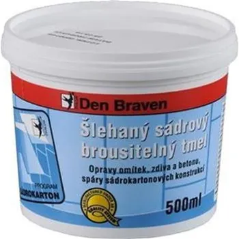 Tmel Den Braven 00312RL - Šlehaný sádrový brousitelný tmel Qualy Fill (500ml)