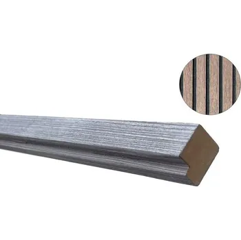 Stavební materiál Koncová lišta k akustickému panelu Dub tmavý 270 cm