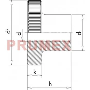 Matice Matice rýhovaná DIN 466 M6 |06| bez PÚ