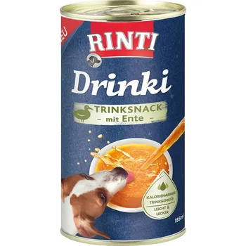 Pamlsek pro psa RINTI Drinki tekutá pochoutka s kachnou 24× 185 ml