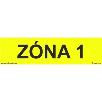 Značení Traiva s.r.o. Zóna 1 Verze: Plast 210 x 55 mm tl. 0.5 mm - Kód: 00449