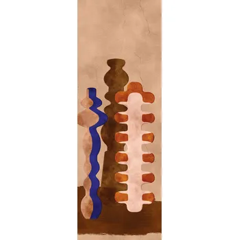 Tapeta Masureel Vliesová fototapeta na zeď, vázy, hnědá, DGPOT1023-300, Terra, Masureel, velikost 1,06 x 3 m