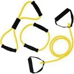 Gumový expandér s úchopy sada 3 ks TUNTURI lehká žlutý