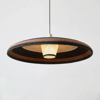 Forestier Grass závěsné světlo L, hnědá - délka kabelu 220 cm, baldachýn - Ø 12 cm, výška 2,5 cm hnědá, černá, béžová 1 x 40 W - Doprava zdarma