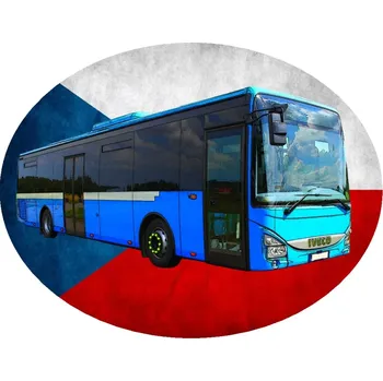 Nášivka Nažehlovačka s autobusem IVECO Crossway LE (digitální nažehlovačka )