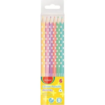 Kresba Keyroad Pastelky Pastel trojhranné 6 ks - Keyroad