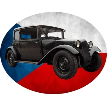 Nášivka Nažehlovačka osobní auto veterán T57 (digitální nažehlovačka s osobním autem)