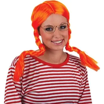 Karnevalová paruka FUNNY FASHION Paruka oranžová s copy
