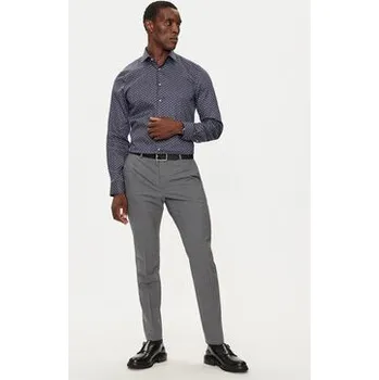 Pánská košile Michael Kors Košile MK0DS01396 Tmavomodrá Regular Fit 39