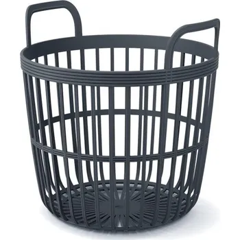 Úložný box Koš ZOE BASCET s uchy 41,9 cm - barva: antracit