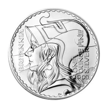 1 unce stříbrná mince Britannia 2003