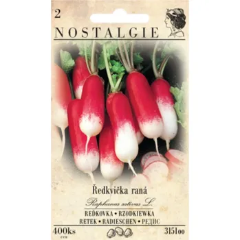 Semeno Ředkvička SLAVIA, válcovitá červenobílá