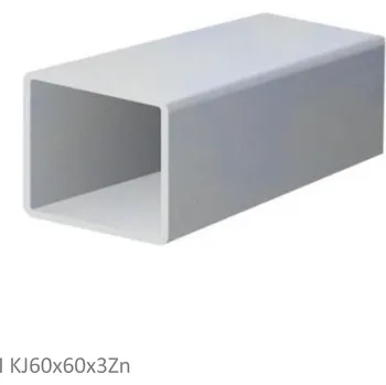 KOVIAN, s.r.o. Uzavretý profil 60x60x3mm, zinkovaný DX51D+Z100, hladký L=3000mm, cena za kus
