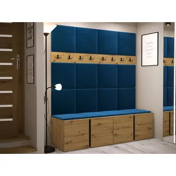 Předsíňová stěna Mirjan_zondo Předsíňová sestava Timothy V (dub artisan + dub artisan + černá) (Manila 26)