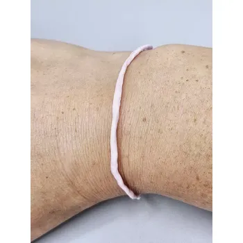 Náramek Náramek - Hedvábná šňůrka světle růžová 19 cm