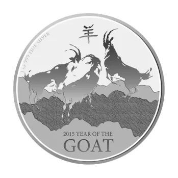 1 unce stříbrná mince Niue koza 2015
