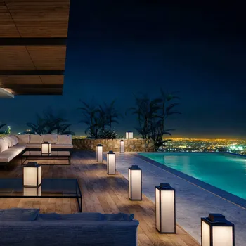 Venkovní osvětlení Les Jardins Solární lucerna LED Tradition, antracitová, výška 40 cm 1 x 2 W LED - Doprava zdarma