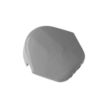 betonová krytina BRAMAC Uzávěra hřebene betonová Star s příchytkou zinkově šedá