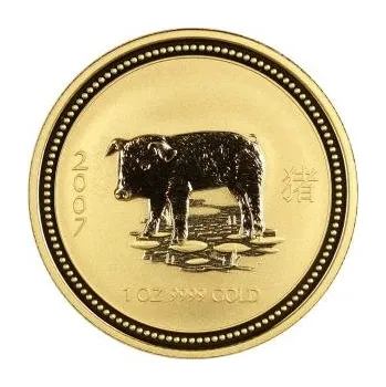 1/20 unce zlatá mince Austrálie Lunar I prase 2007