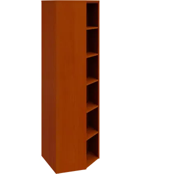 Policová skříň EV 6 - 7 kancelářská skříň rohová, pravá, 2150x700x700, třešeň šumavská