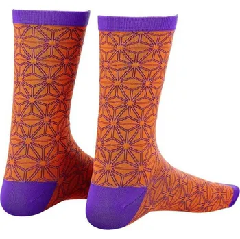 Pánské termo ponožky Supacaz Socks - Asanoha L/XL oranžová/fialová - 10 % pro přihlášené BFEXTRA10