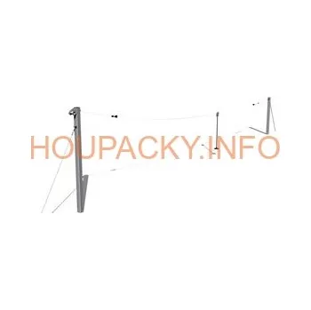 Dětský domeček Lanovka sloupová LD010K - pozinkovaná