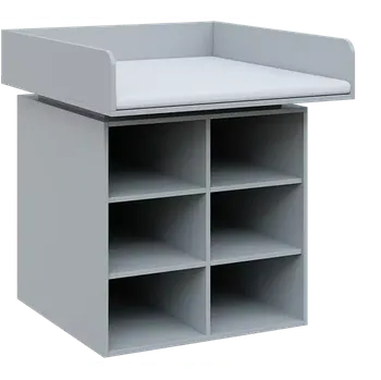 přebalovací pult a komoda QPP - 100N přebalovací pult, 1100x900x900, šedá, koženka bílá