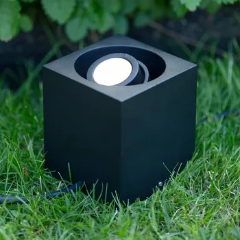 Lampička Markslöjd Zahrada 24 LED dekorativní světlo Cube Spot - Délka kabelu 2 x 30 cm černá 1 x 3 W LED - Doprava zdarma