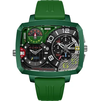 Hodinky Nubeo NB-6084-03 Mens Watch Odyssey Triple Time-Zone Limited 58mm 5ATM