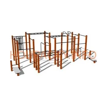 Hra na zahradu Street workoutová sestava WS030OD - oranžová