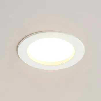 Lampička Arcchio LED vestavné světlo Milaine, Ø 10 cm, bílé, stmívatelné bílá (RAL 9016) 1 x 7,9 W LED