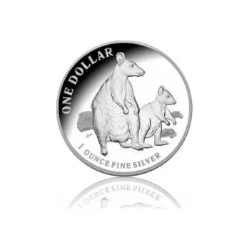 1 unce stříbrná mince Austrálie klokan 2011 (RAM)