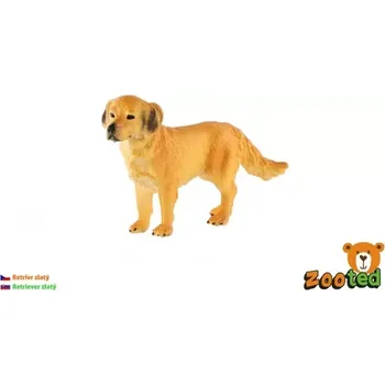 Figurka ZOOted Retrívr zlatý pes domácí zooted plast 10cm