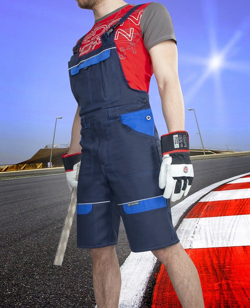 Kraťasy s laclem ARDON®COOL TREND tmavě modrá-světle modrá 46 -
