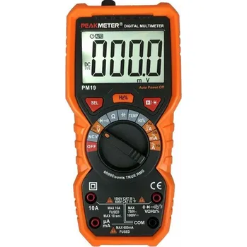 Multimetr DIGITÁLNÍ MULTIMETR PEAKMETER PM19, TRUE RMS