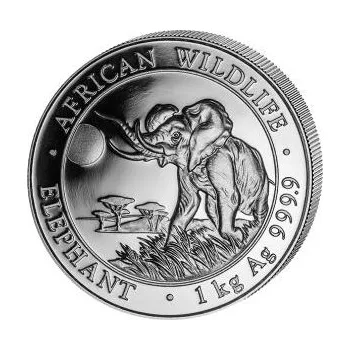 1 kilogram stříbrná mince Somálsko slon 2016