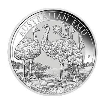 1 unce stříbrná mince Austrálie Emu 2019