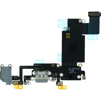 Nabíjecí port Flex kabel pro iPhone 6S Plus šedý Ori