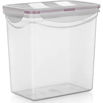 Dóza na potraviny BANQUET Dóza plastová hermetická LARA 3 l, růžová (BANQUET Dóza plastová hermetická LARA 3 l, růžová)