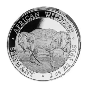 2 unce stříbrná mince Somálsko slon 2020