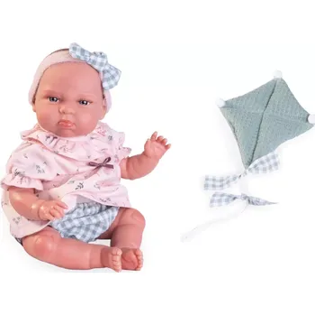 Panenka Antonio Juan 82307 Můj malý REBORN TUFI realistická miminko s měkkým látkovým tělem 33 cm