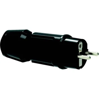 Elektrická zásuvka Bals Elektrotechnik 7372 zástrčka plast 250 V černá IP44