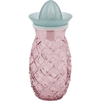 Sklenice Sklenice z recyklovaného skla s odšťavňovačem ANANAS, růžová, 0,7 L (DOPRODEJ) (balení obsahuje 1ks)|Vidrios San Miguel|Recycled Glass